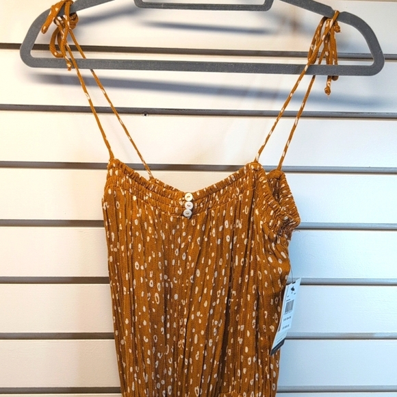 Rip Curl Safari Maxi Dress NWT Size Medium Color Honey - Picture 4 of 12